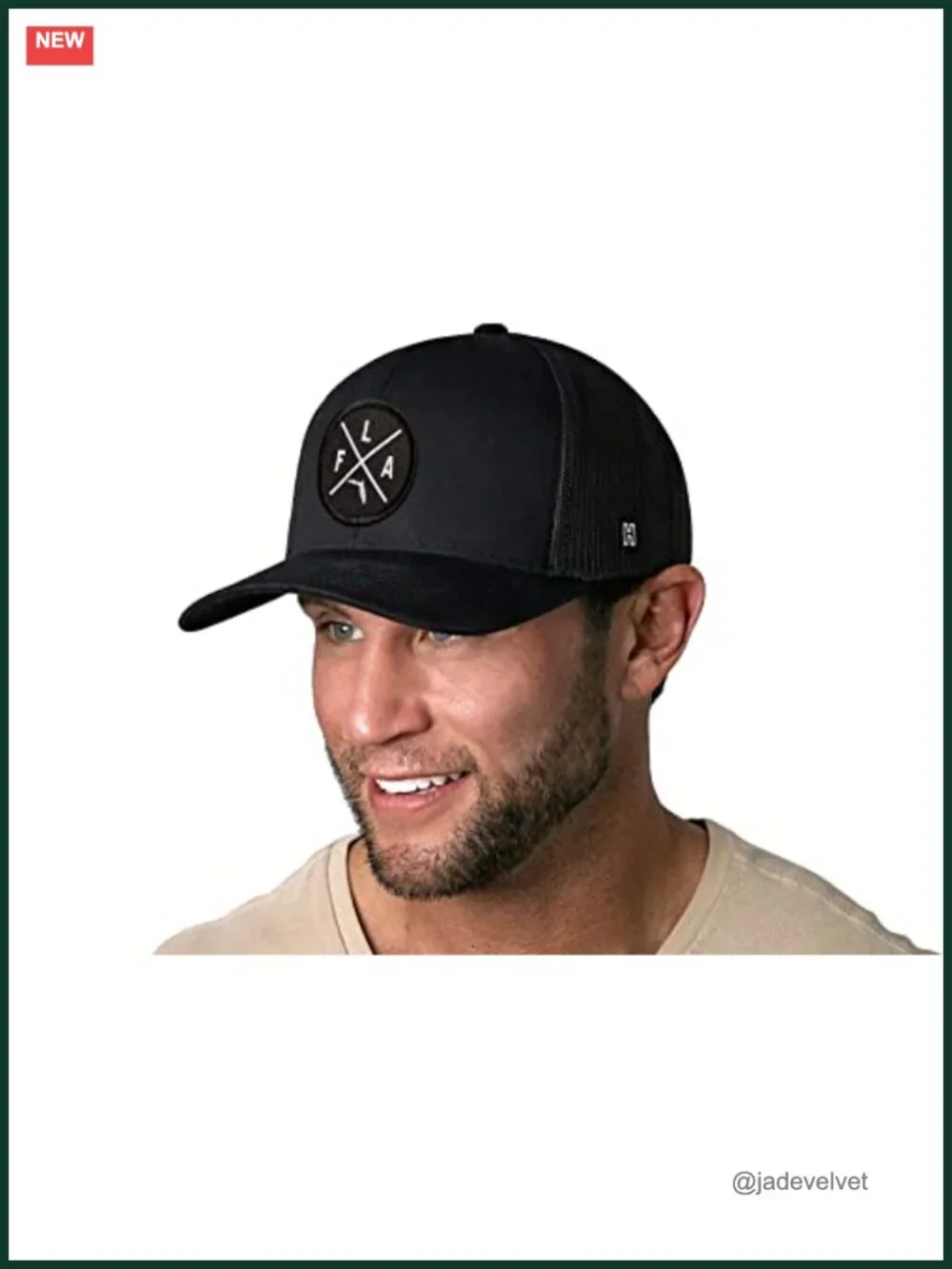 Adjustable Mesh Snapback Trucker Hat, Unisex Outdoor Golf Cap with Embroidery